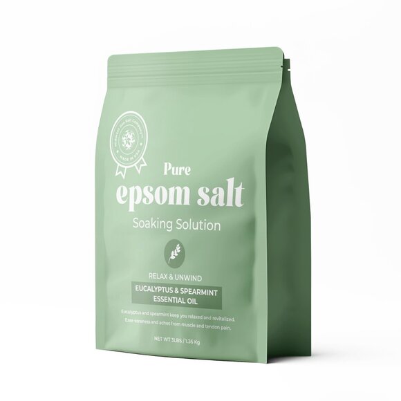 Pure Epsom Salt Soaking Solution - Relax & Unwind - 3lbs - Picture 1 of 8